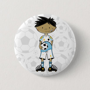 Badge Rond 5 Cm Insigne de garçon du football