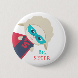 Badge Rond 5 Cm Insigne de grande soeur