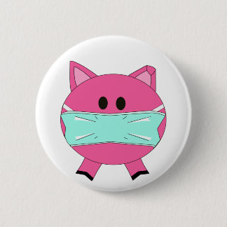 Badge Rond 5 Cm Insigne de grippe de porcs