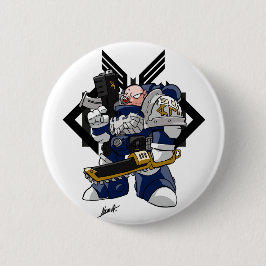 Badge Rond 5 Cm Insigne de guerrier de MÉTA