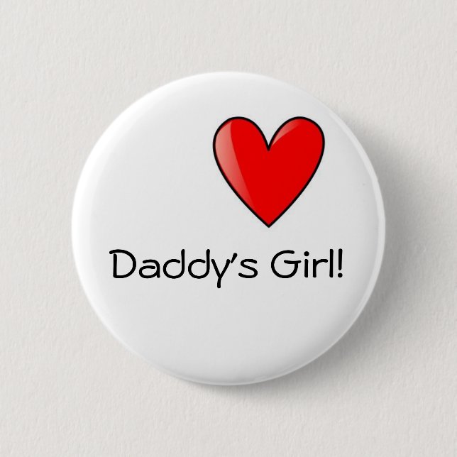 Badge Rond 5 Cm Insigne de la fille du papa (Devant)