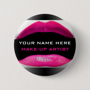 Badge Rond 5 Cm Insigne De Nom Pour Les Artistes De Maquillage