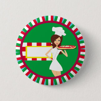 Badge Rond 5 Cm Insigne de partie de pizza
