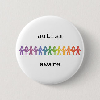 Badge Rond 5 Cm Insigne de sensibilisation sur l'autisme