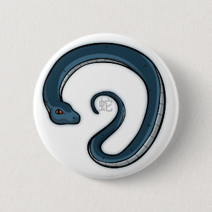 Badge Rond 5 Cm Insigne de serpent de zodiaque