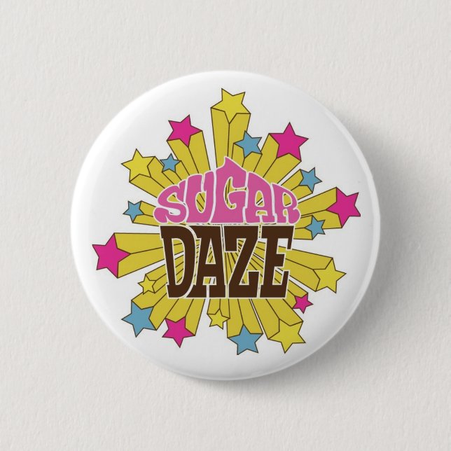 Badge Rond 5 Cm Insigne de stupéfaction de sucre (Devant)