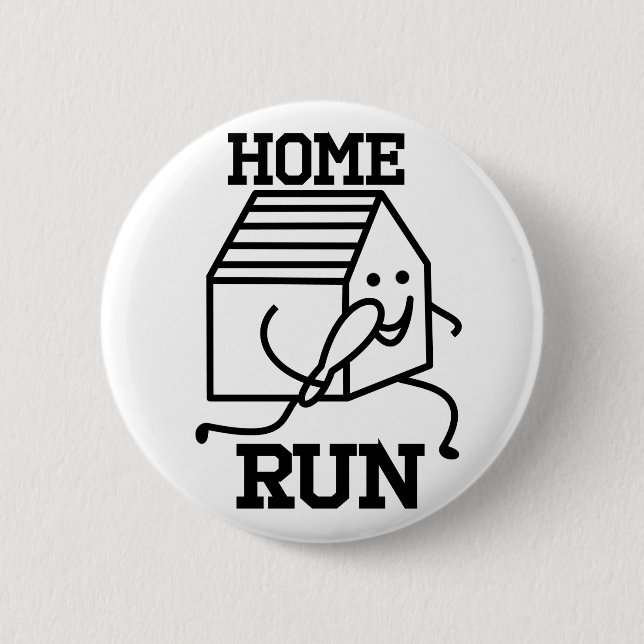 Badge Rond 5 Cm Insigne de "test maison" (Devant)
