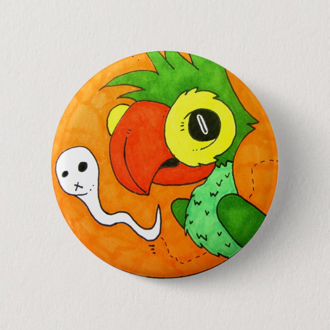 Badge Rond 5 Cm Insigne d'entretien de Polly (Devant)