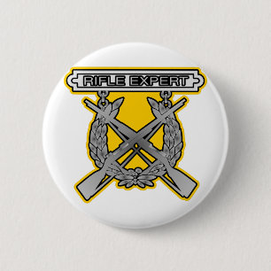 Badge Rond 5 Cm Insigne d'expert en matière de fusil