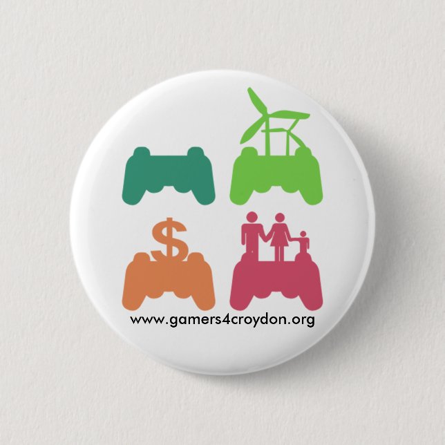 Badge Rond 5 Cm Insigne d'icône empilé par G4C (Devant)