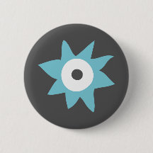 Insigne du monstre bleu Cute