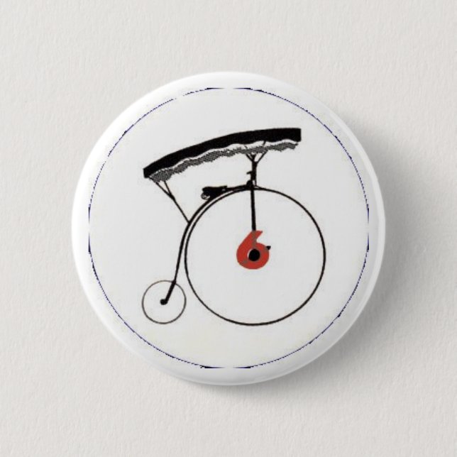 Badge Rond 5 Cm Insigne du numéro 6 (Devant)