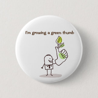 Badge Rond 5 Cm Insigne - élevage d'un pouce vert