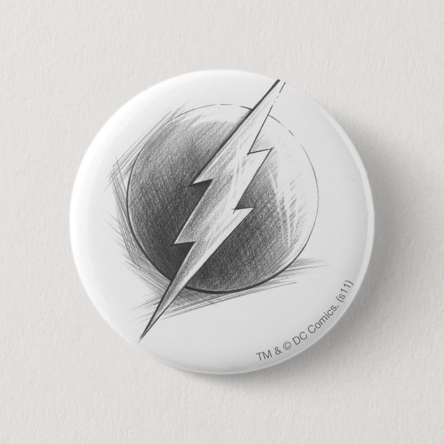 Badge Rond 5 Cm Insigne Flash (Devant)