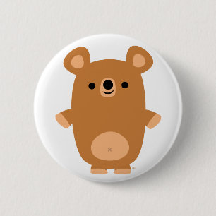Badge Rond 5 Cm Insigne fort mignon de bouton d'ours de bande