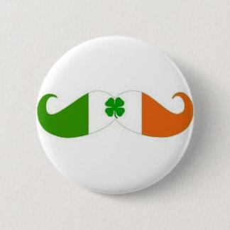 Badge Rond 5 Cm Insigne irlandais de moustache