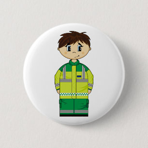 Badge Rond 5 Cm Insigne mignon d'ambulancier