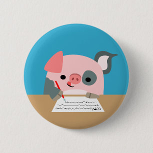 Badge Rond 5 Cm Insigne mignon de bouton de femmes de porc