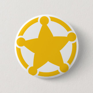 Badge Rond 5 Cm Insigne mignon de shérif de cercle