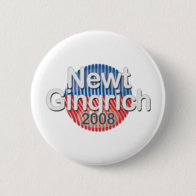 Badge Rond 5 Cm insigne-Newt Gingrich (Devant)