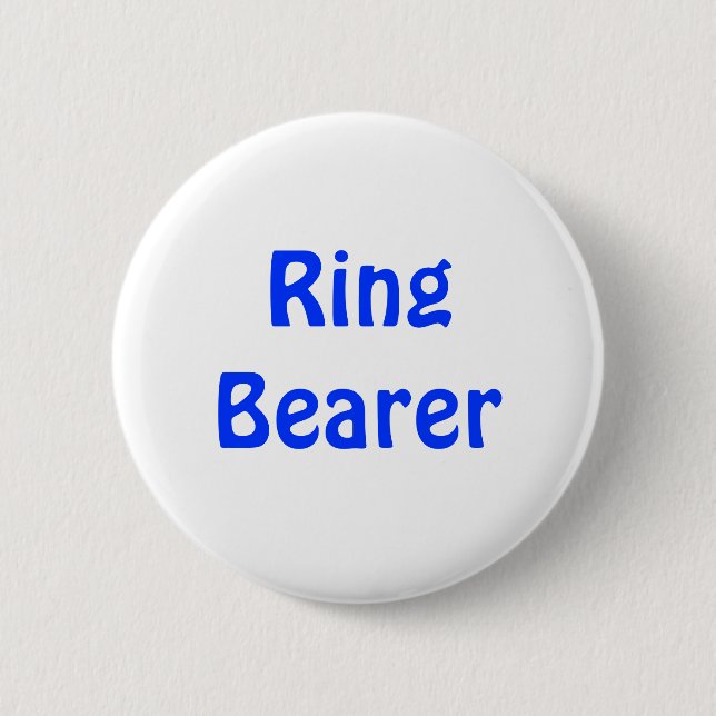 Badge Rond 5 Cm Insigne - porteur d'alliances (Devant)