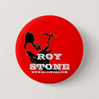 BADGE ROND 5 CM INSIGNE ROUGE EN PIERRE DE LOGO DE ROY