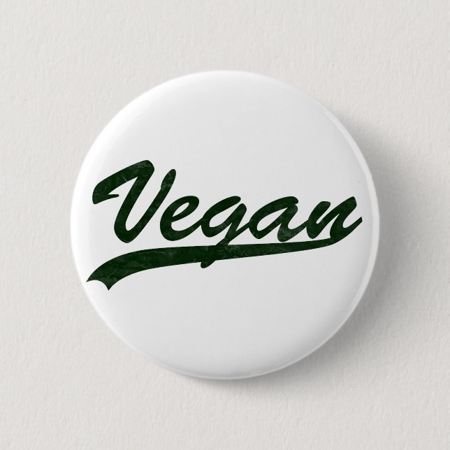 Badge Rond 5 Cm Insigne végétalien de logo (Devant)