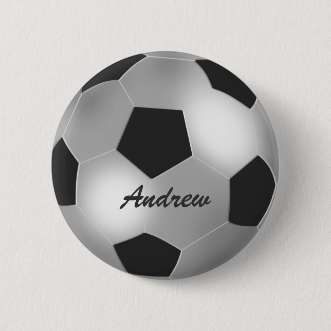 Badge Rond 5 Cm Insignes argentés nommés personnalisables de (Devant)