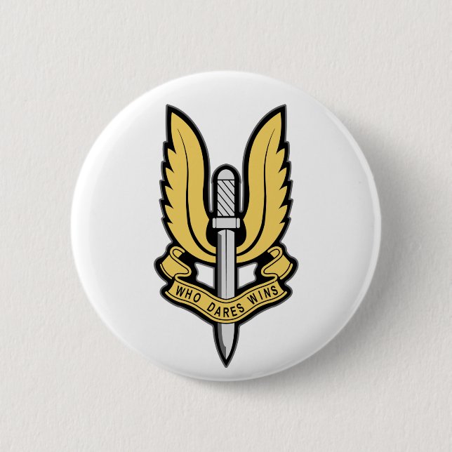 Badge Rond 5 Cm Insignes de SAS (Devant)