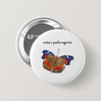 Badge Rond 5 Cm Inspecteur du jardin de la nature
