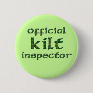 Badge Rond 5 Cm Inspecteur officiel de kilt
