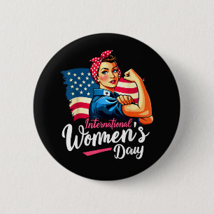 Badge Rond 5 Cm Inspirez l'inclusion 8 mars international
