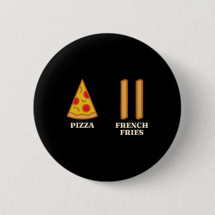 Badge Rond 5 Cm Instructeur de ski débutant Pizza Fries Français