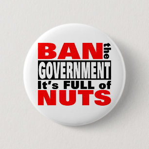 Badge Rond 5 Cm Interdire le gouvernement