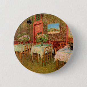 Badge Rond 5 Cm Intérieur d'un restaurant par Vincent van Gogh