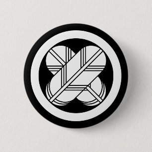 Badge Rond 5 Cm Intersecting hawk feathers