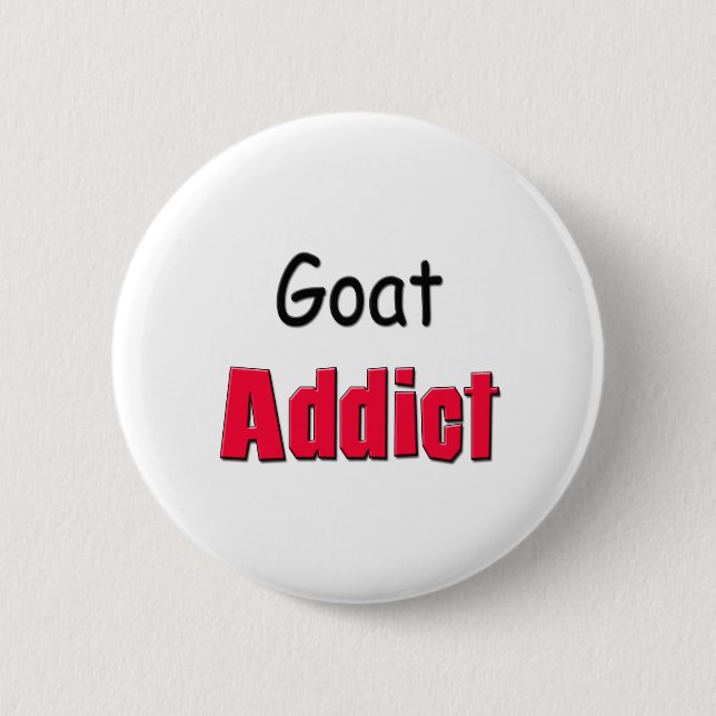 Badge Rond 5 Cm Intoxiqué de chèvre (Devant)