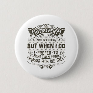 Badge Rond 5 Cm Introvert