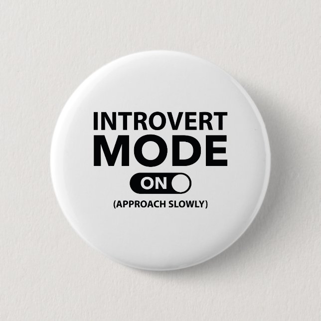 Badge Rond 5 Cm Introvert (Devant)