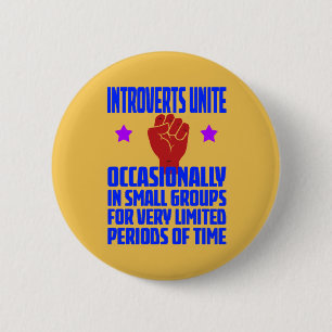 Badge Rond 5 Cm introverts unissent
