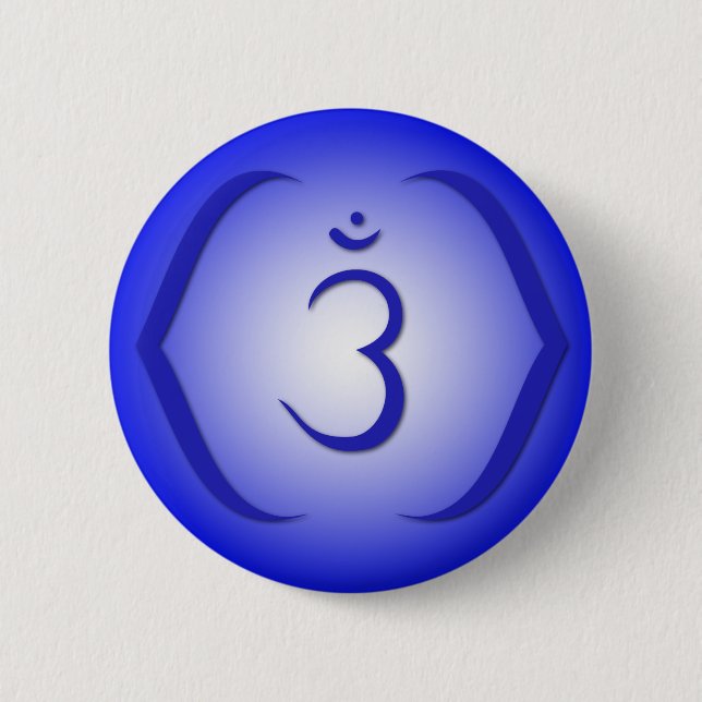 Badge Rond 5 Cm Intuition Chakra - Ajna (Devant)