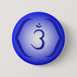 Badge Rond 5 Cm Intuition Chakra - Ajna
