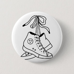 BADGE ROND 5 CM INVERSE DE NIRVANA, INVERSE, BASKETS, CONCEPTION