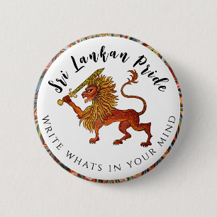 Badge Rond 5 Cm Invitation de la fierté sri-lankaise