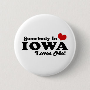Badge Rond 5 Cm Iowa