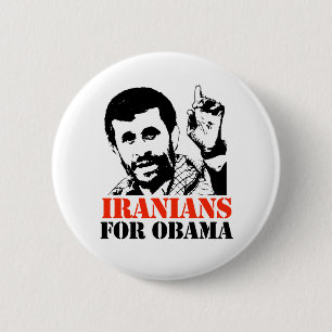 BADGE ROND 5 CM IRANIANS FOR OBAMA