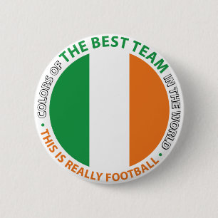 Badge Rond 5 Cm Ireland Irlande Art Shield