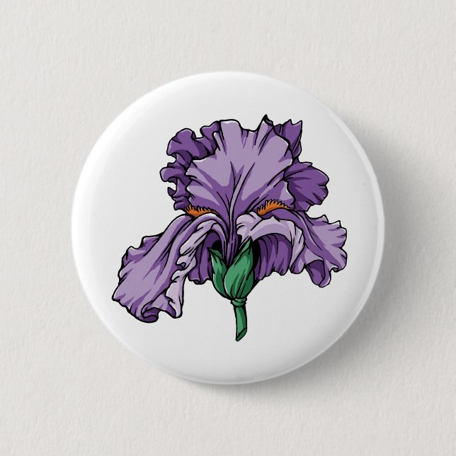 Badge Rond 5 Cm Iris (Devant)