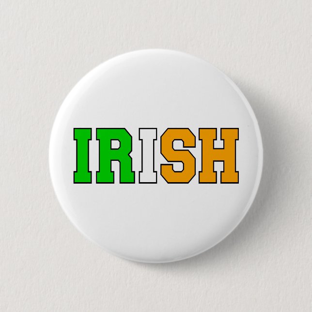 Badge Rond 5 Cm Irlandais (Devant)