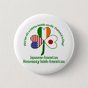 Badge Rond 5 Cm Irlandais d'honneur japonais
